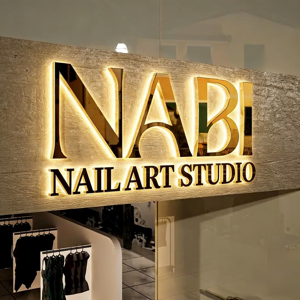 Outdoor Lighting Logo - Custom 3D Metal Letter LED Sign