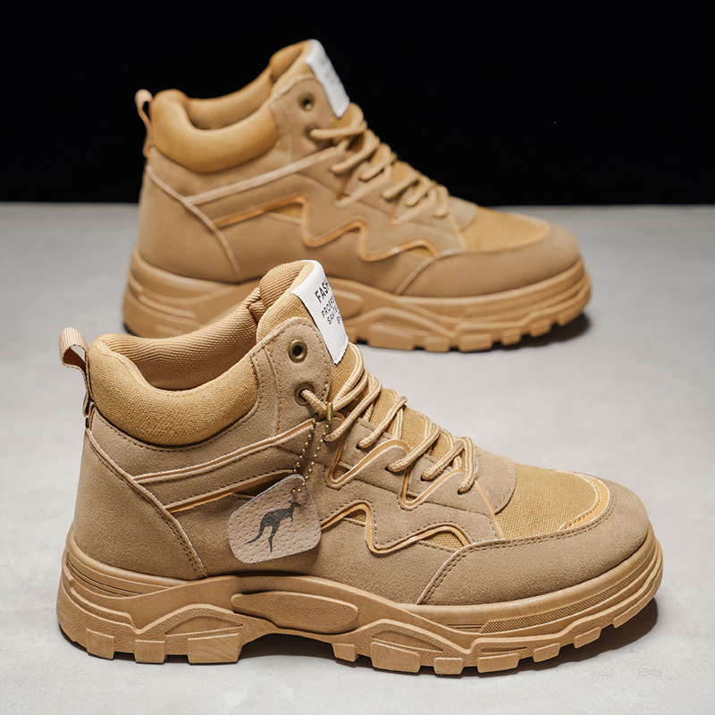 Outdoor Lighting Round - Men's casual boots four seasons high-top