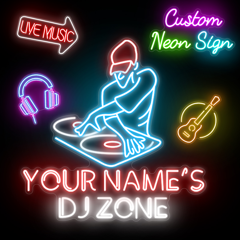 Outdoor Lighting Logo - Custom Neon Signs Personalized Name LED