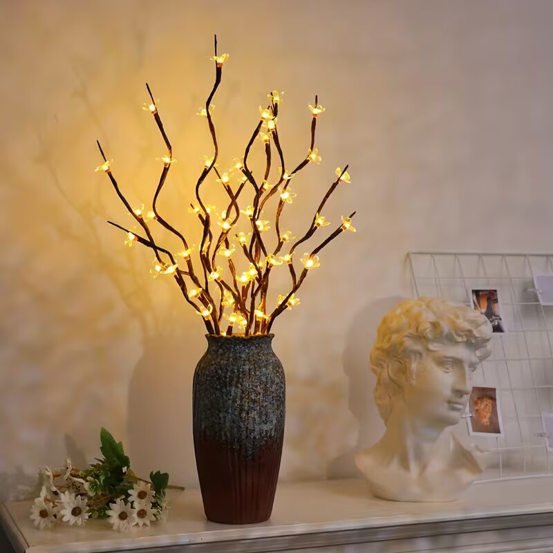 Outdoor Lighting And Decor - 1/2PC 20LED Cherry Blossom Tree Branch