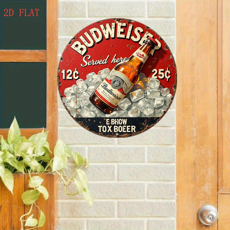 1pc Vintage Beer Logo Metal Wa - Outdoor Lighting Logo ulasan dan harga
