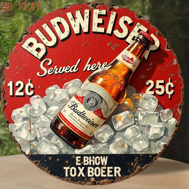 1pc Vintage Beer Logo Metal Wa - Outdoor Lighting Logo ulasan dan harga
