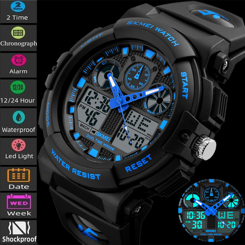 2017 New SKMEI Men Sports Watc - Outdoor Lighting Timer ulasan dan harga