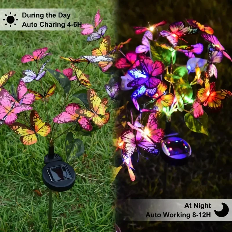 Solar LED Butterfly Garden Lig - Outdoor Lighting Company ulasan dan harga