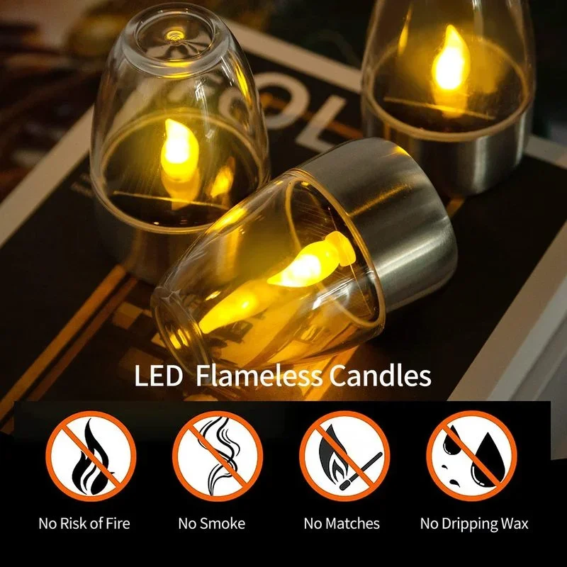 Solar Powered Flameless Candle - Outdoor Lighting Company ulasan dan harga