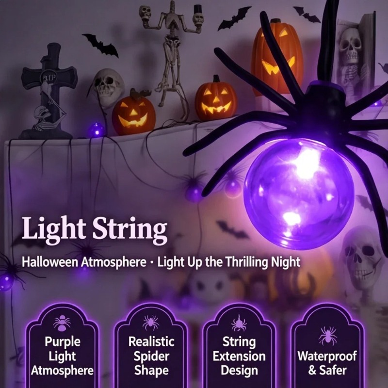 Battery Powered Spider LED Str - Outdoor Lighting And Decor ulasan dan harga
