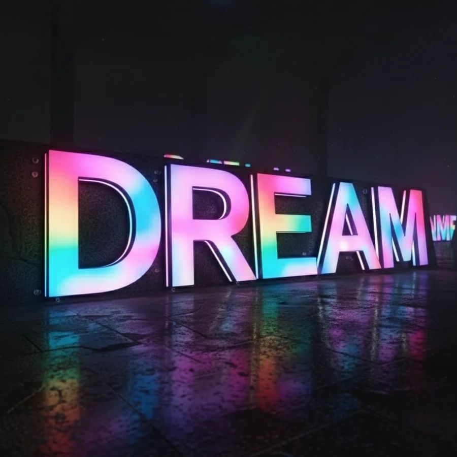 Custom RGB Metal LED Sign Wall - Outdoor Lighting Logo ulasan dan harga