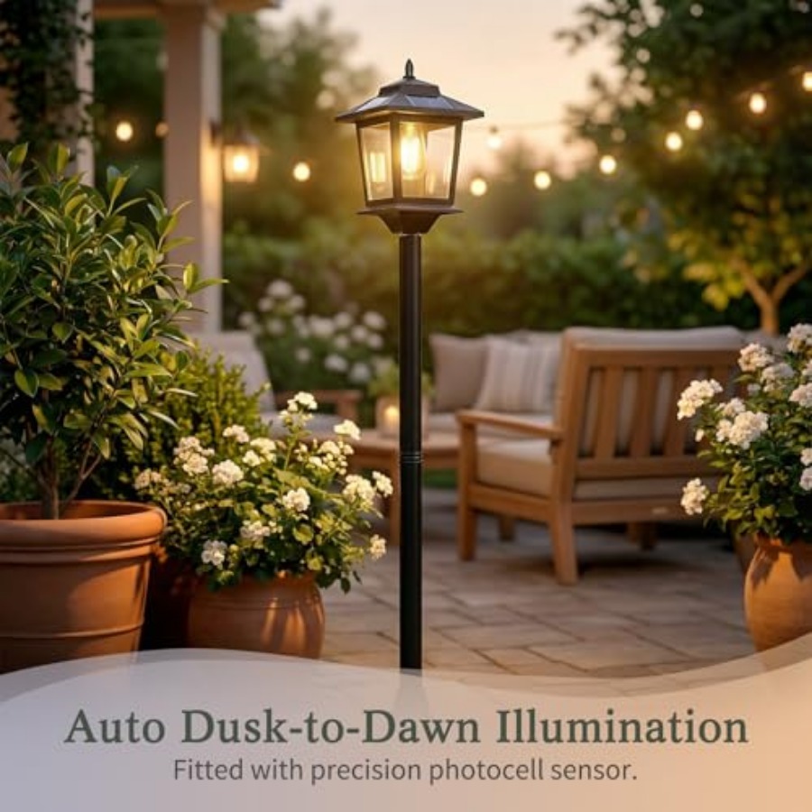 Outdoor Solar Post Lights, 2-P - Outdoor Lighting Waterproof ulasan dan harga