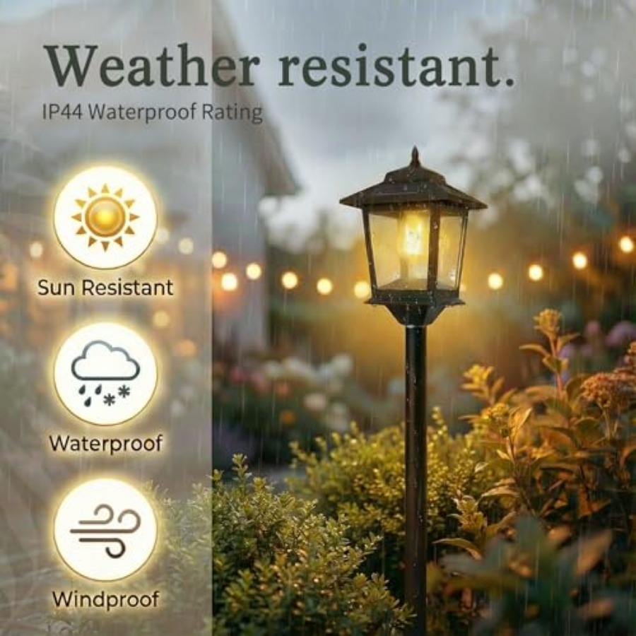 Outdoor Solar Post Lights, 2-P - Outdoor Lighting Waterproof ulasan dan harga