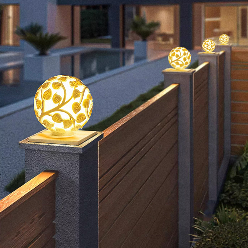 Outdoor column lights solar LE - Outdoor Lighting And Decor ulasan dan harga