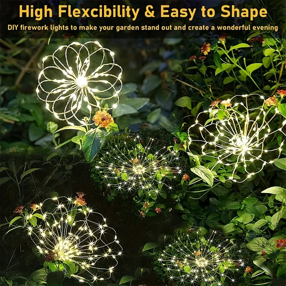 Solar LED Firework Fairy Light - Outdoor Lighting Company ulasan dan harga