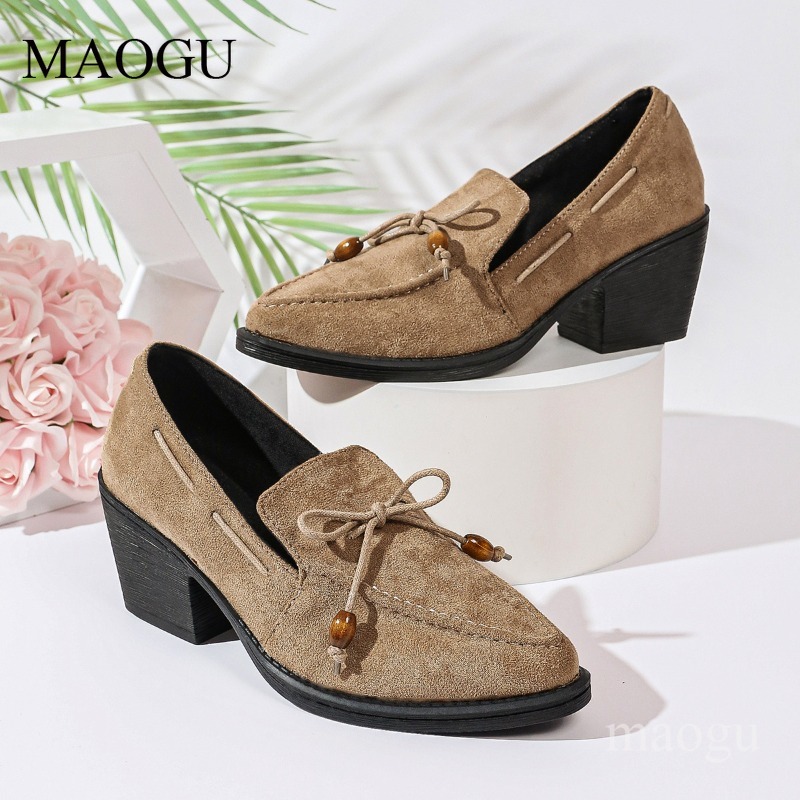 7CM Heeled Women's Spring Autu - Outdoor Lighting Vintage ulasan dan harga