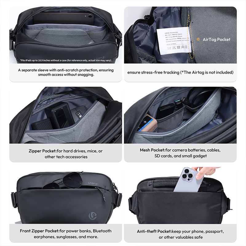 Ulanzi PB038 Travel Sling Bag  - Outdoor Lighting In Photography ulasan dan harga