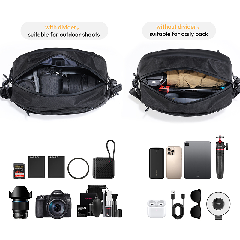 Ulanzi PB038 Travel Sling Bag  - Outdoor Lighting In Photography ulasan dan harga