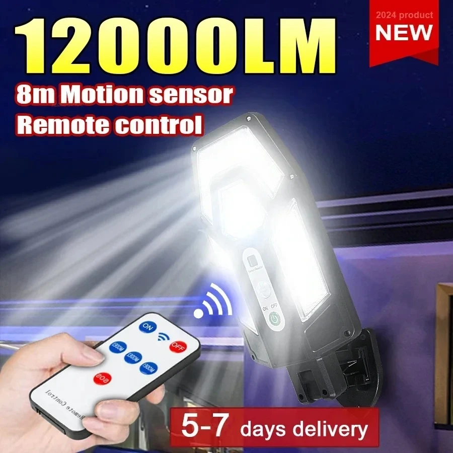 12000LM Powerful Solar Wall La - Outdoor Lighting Company ulasan dan harga