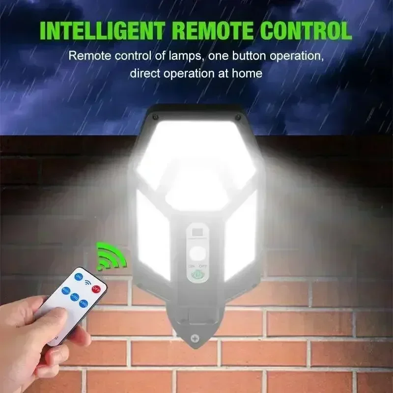 12000LM Powerful Solar Wall La - Outdoor Lighting Company ulasan dan harga