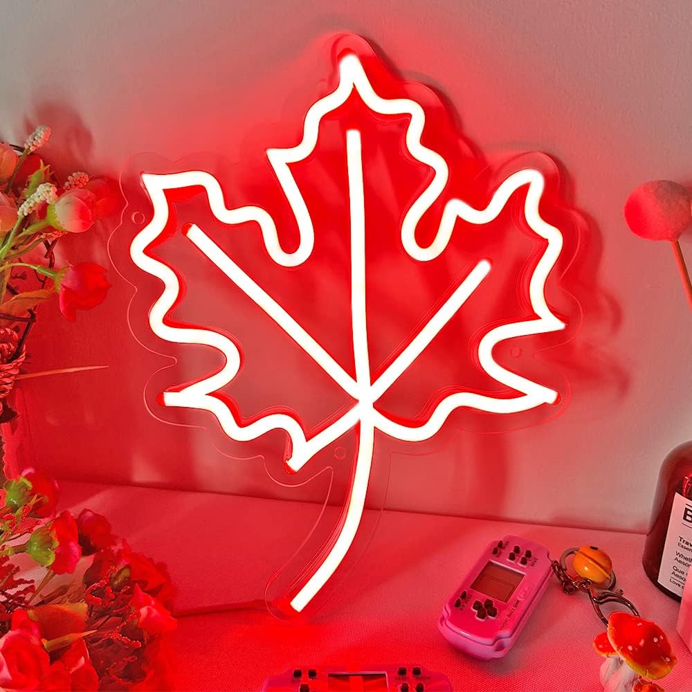 Maple Leaf Dimmable Neon Sign  - Outdoor Lighting Canada ulasan dan harga