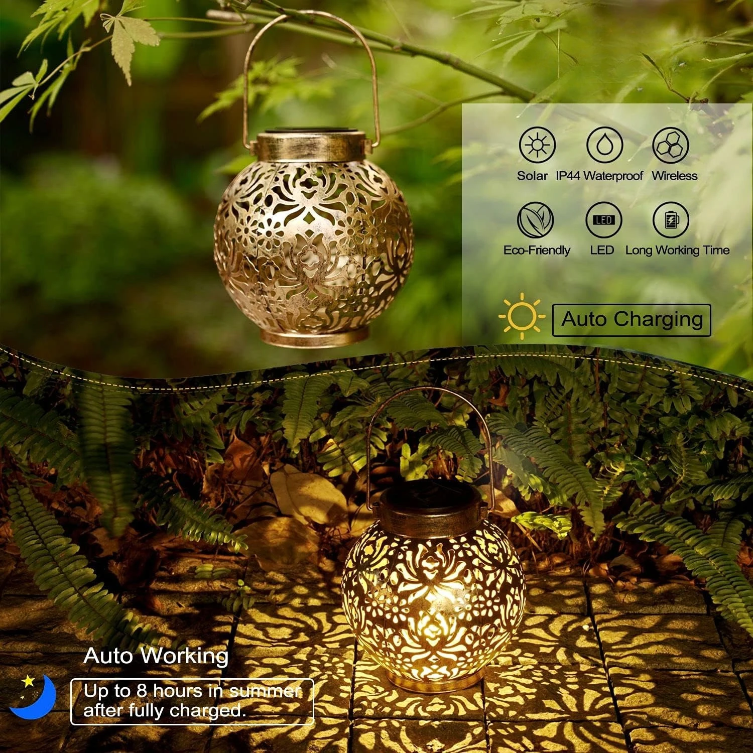 1-6PCS Moroccan Solar Lanterns - Outdoor Lighting Company ulasan dan harga