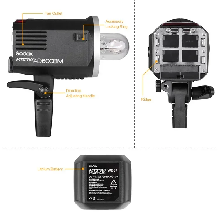 2026 Premium  AD600BM 600W Stu - Outdoor Lighting In Photography ulasan dan harga