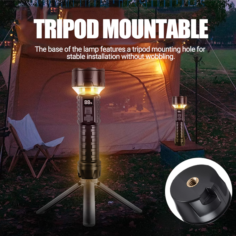 COB LED Flashlight Rechargeabl - Outdoor Lighting Lowes ulasan dan harga