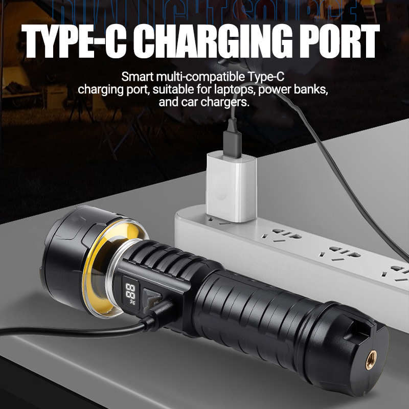 COB LED Flashlight Rechargeabl - Outdoor Lighting Lowes ulasan dan harga