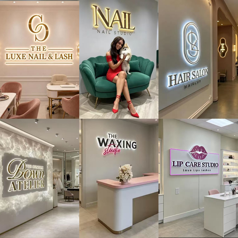 Custom Business Logo Backlit M - Outdoor Lighting Logo ulasan dan harga