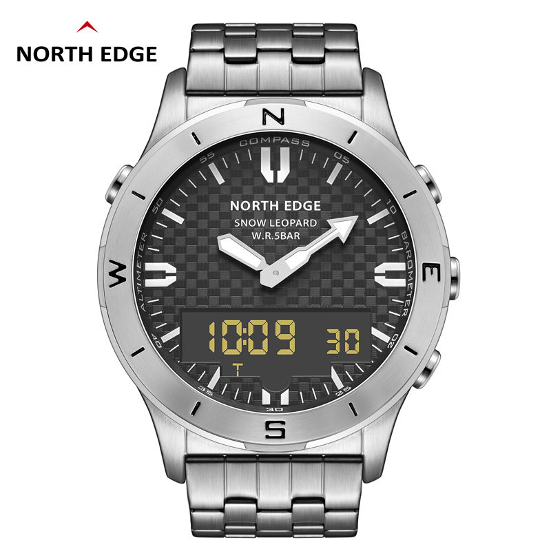 NORTH EDGE Men's Digital Watch - Outdoor Lighting Timer ulasan dan harga