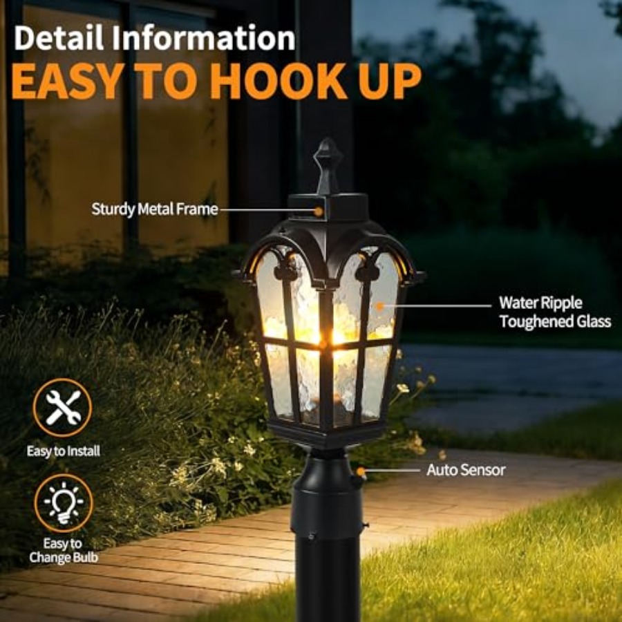 Sensor Outdoor Post Lights Wat - Outdoor Lighting Waterproof ulasan dan harga