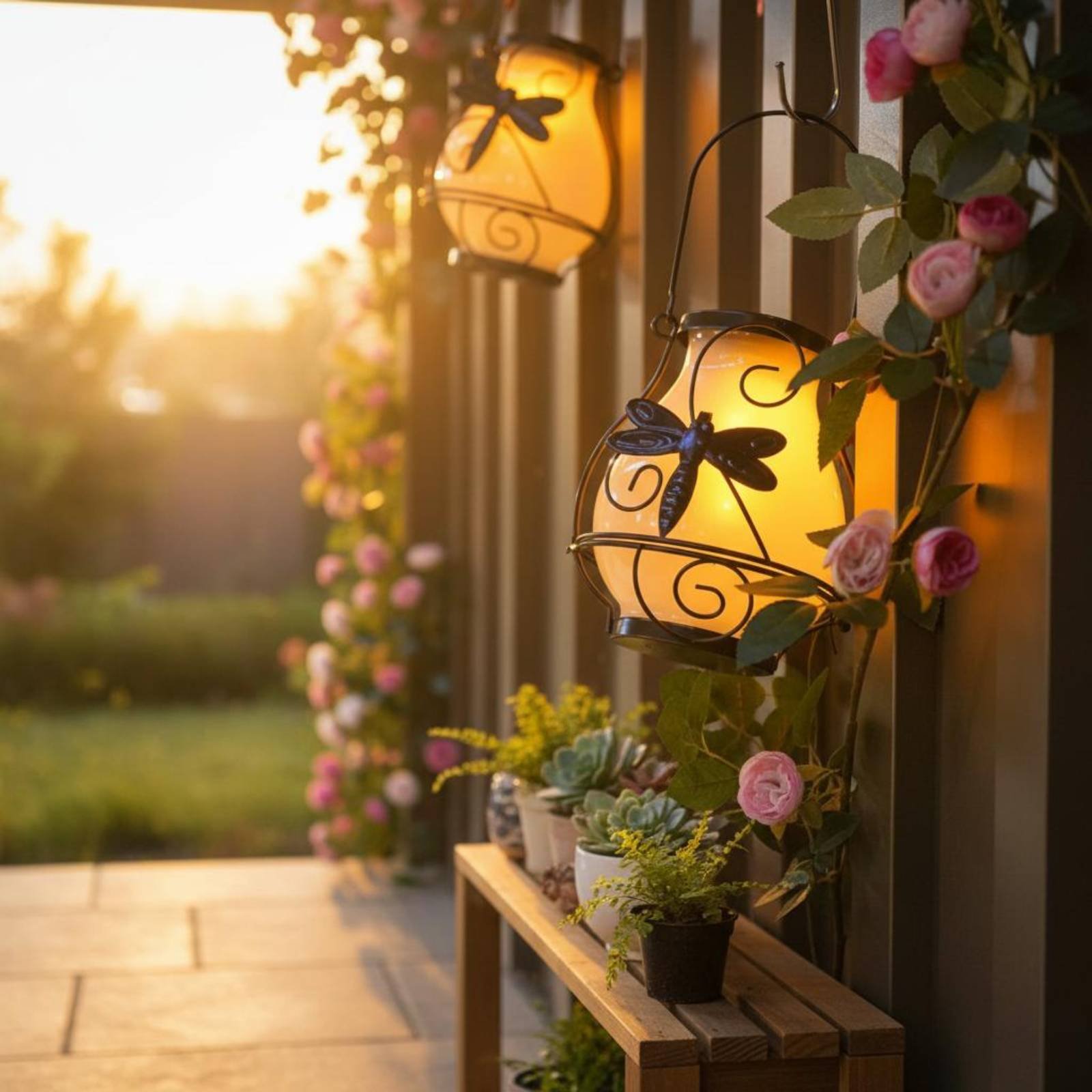 Solar Butterfly Lantern Waterp - Outdoor Lighting And Decor ulasan dan harga