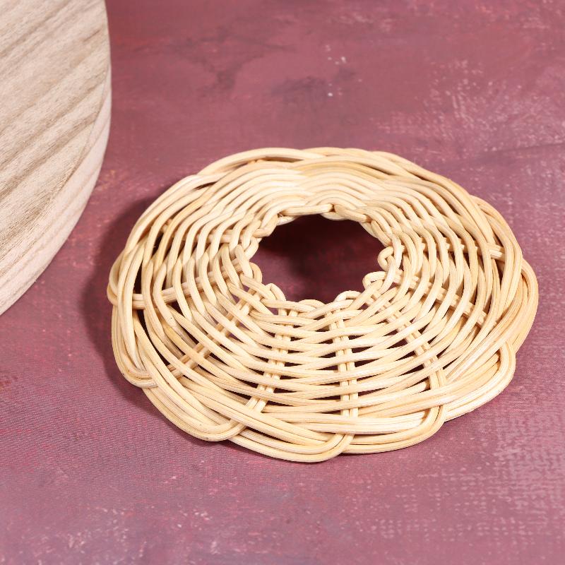 2Pcs Handwoven Rattan Lampshad - Outdoor Lighting Vintage ulasan dan harga