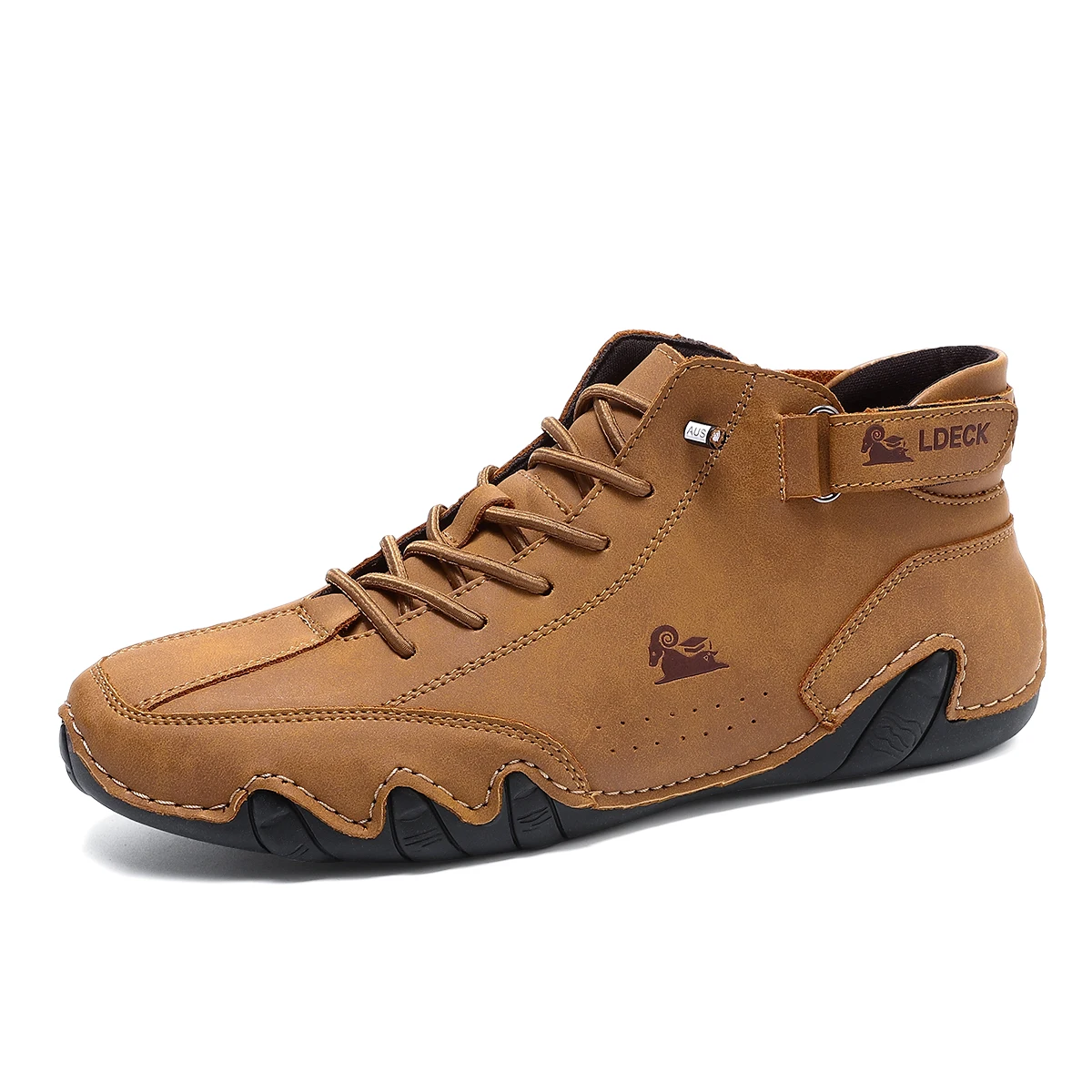 Men's Genuine Leather Shoes An - Outdoor Lighting Round ulasan dan harga
