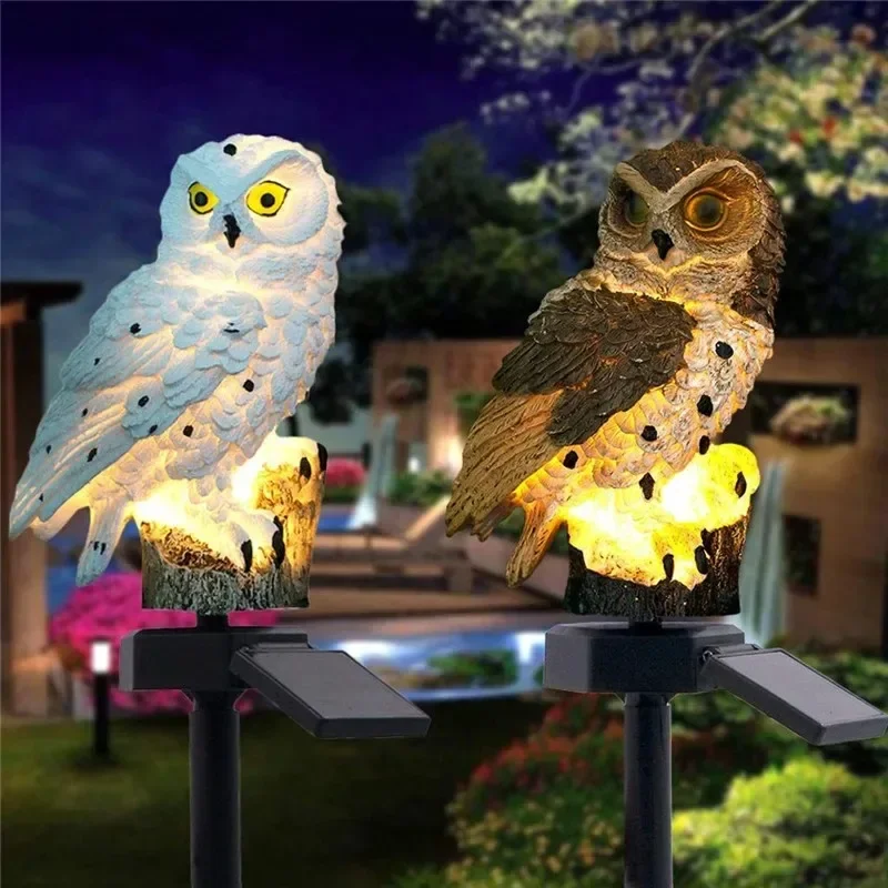Solar Owl Statue Garden Light  - Outdoor Lighting Company ulasan dan harga