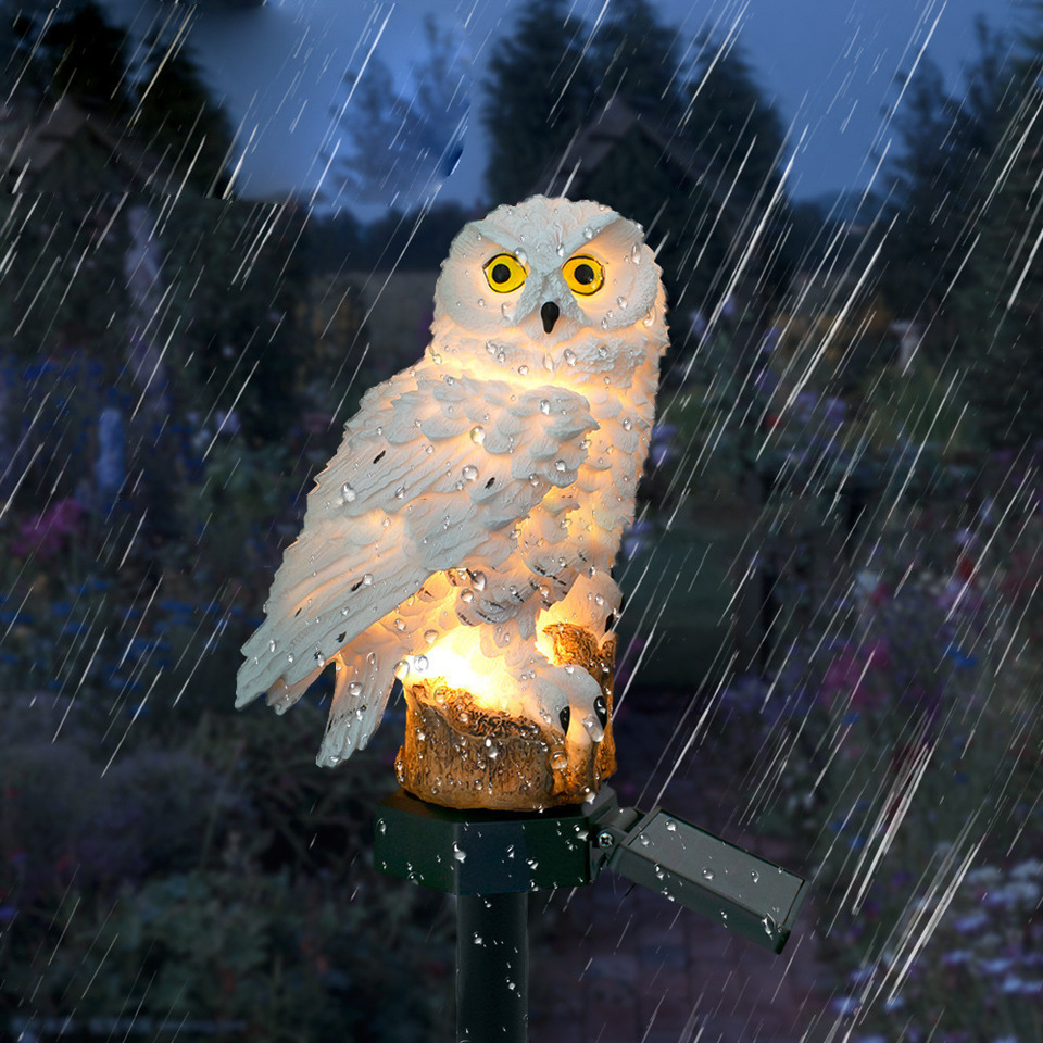 Solar Owl Statue Garden Light  - Outdoor Lighting Company ulasan dan harga