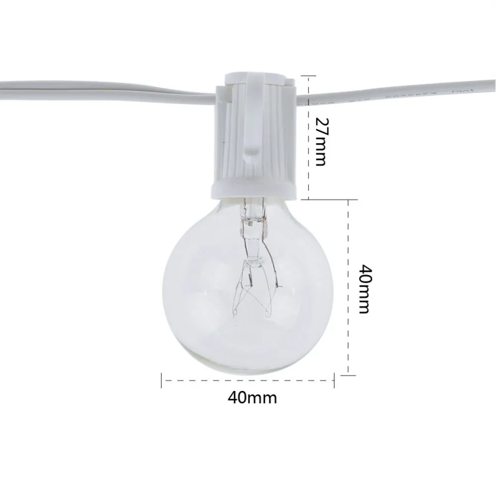 Vintage G40 Clear Bulb String  - Outdoor Lighting Vintage ulasan dan harga