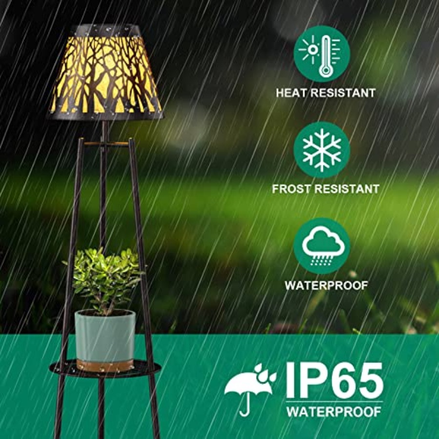 2 Pack Outdoor Solar Floor Lam - Outdoor Lighting And Decor ulasan dan harga