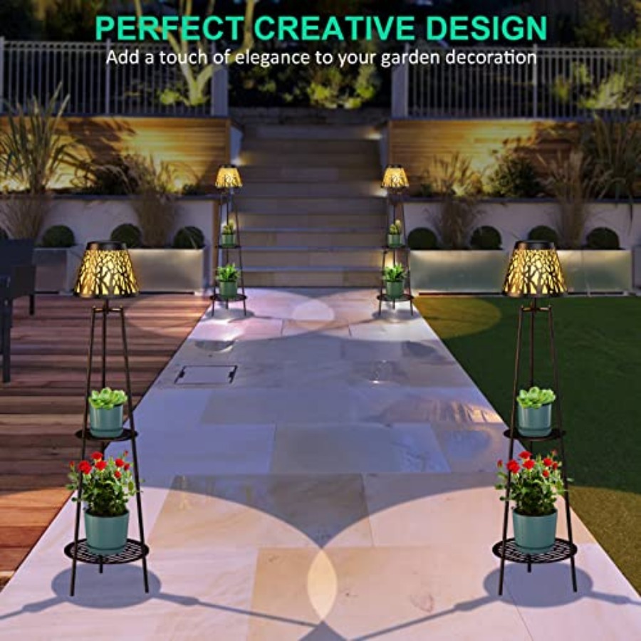2 Pack Outdoor Solar Floor Lam - Outdoor Lighting And Decor ulasan dan harga
