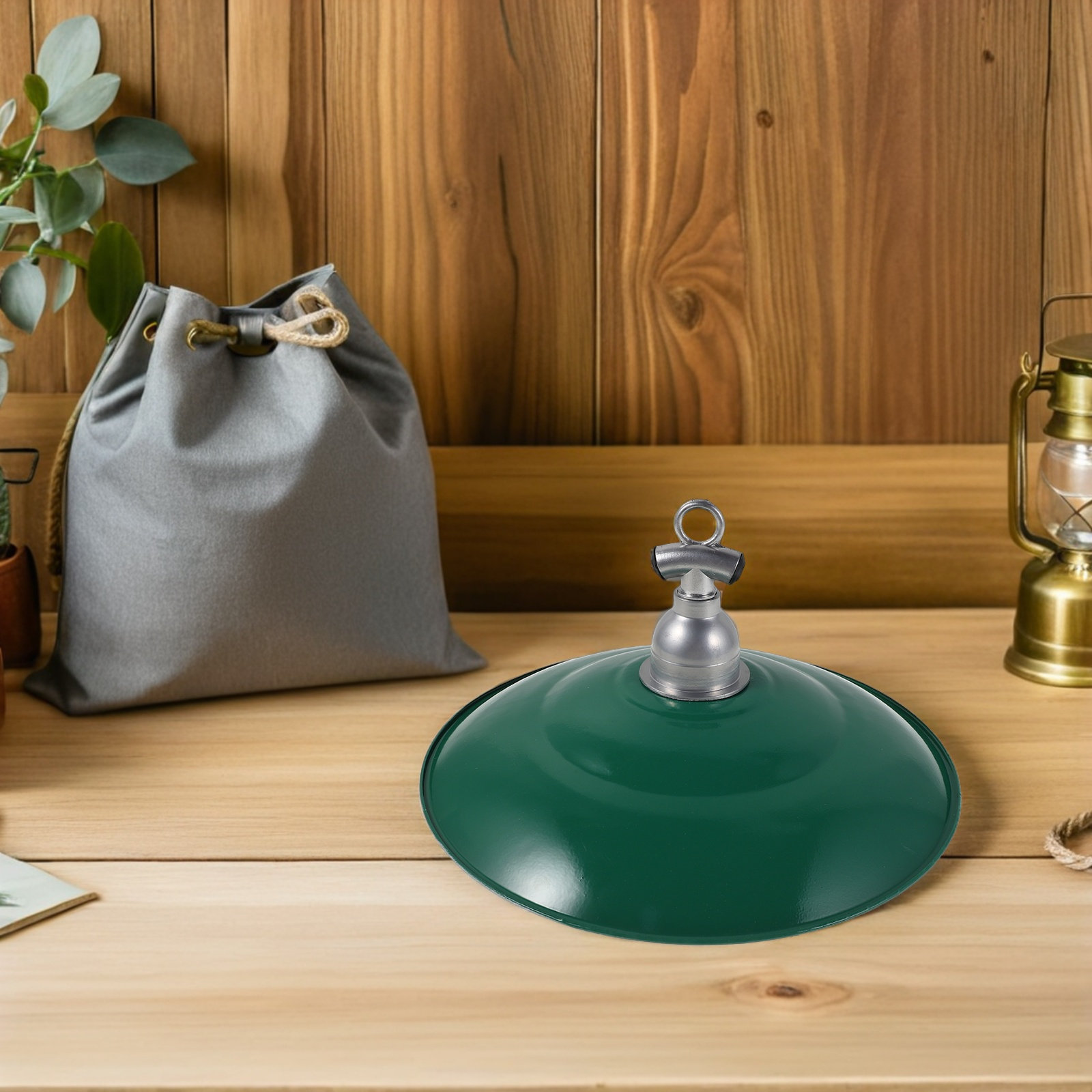 30Cm Rustic Enamel Lamp Shade  - Outdoor Lighting Vintage ulasan dan harga