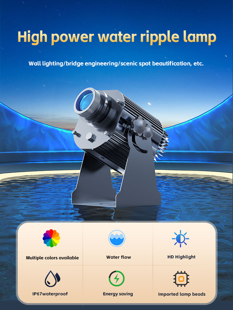 High-Power 3D Dynamic Water Ri - Outdoor Lighting Logo ulasan dan harga