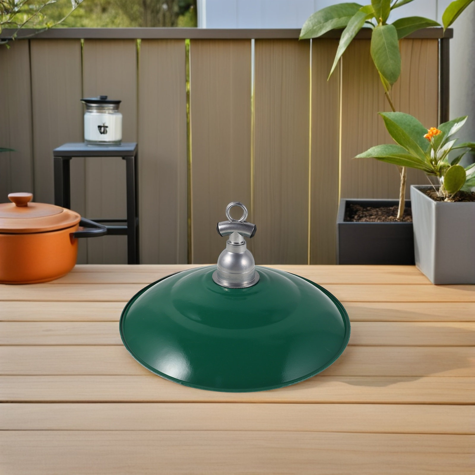 30Cm Rustic Enamel Lamp Shade  - Outdoor Lighting Vintage ulasan dan harga