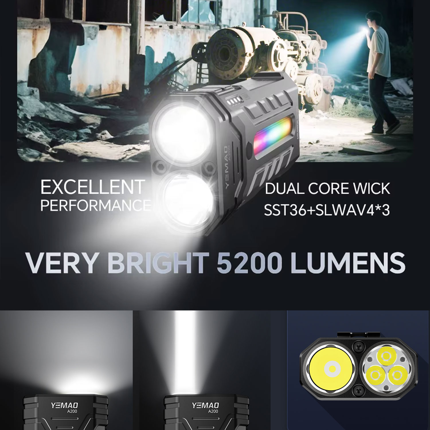 5200LM Innovative Multifunctio - Outdoor Lighting Lowes ulasan dan harga