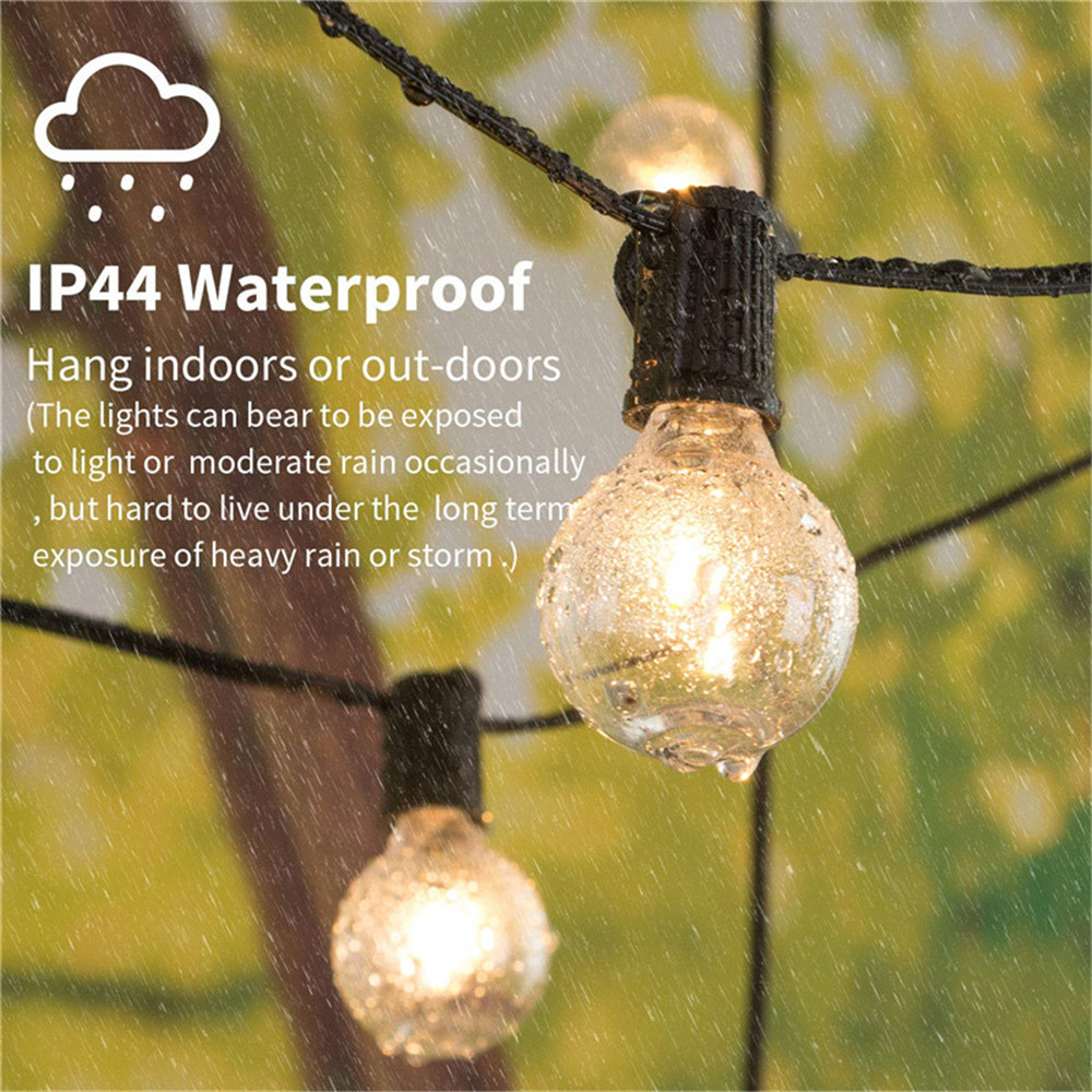 8M G40 Globe String Lights 25  - Outdoor Lighting Vintage ulasan dan harga