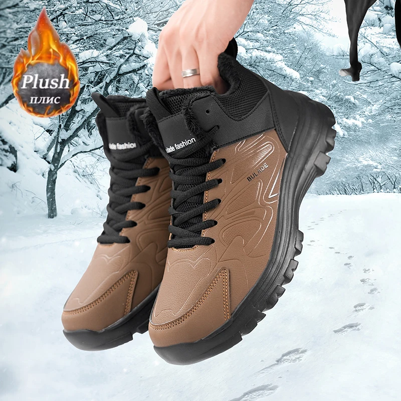 ELUVA Men Snow Boots Waterproo - Outdoor Lighting Round ulasan dan harga
