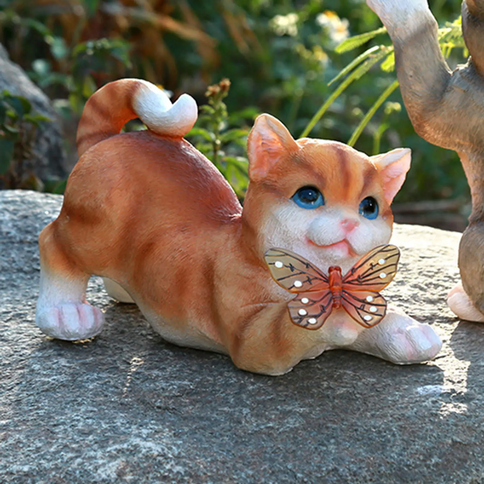 Outdoor Cat Sculpture Figurine - Outdoor Lighting Company ulasan dan harga