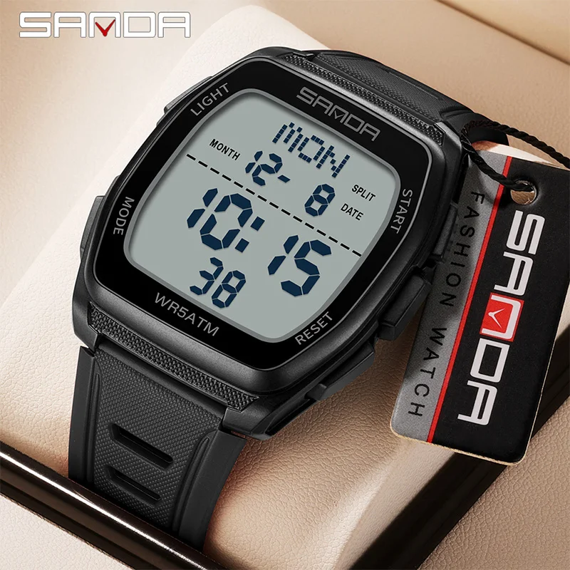 SANDA New Man Electronic Watch - Outdoor Lighting Timer ulasan dan harga